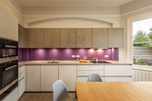 Purple Wall Kitchen